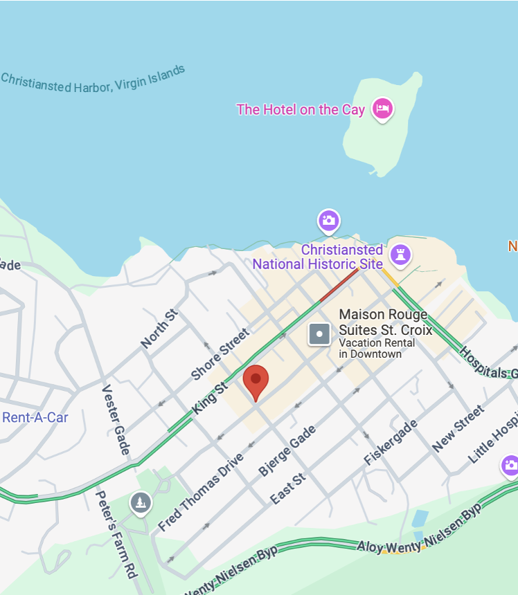 Map of 21–22 Prince Street, Christiansted